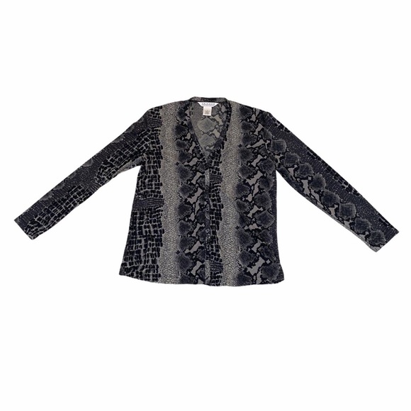 Abstract Print Button Down - Picture 1 of 4